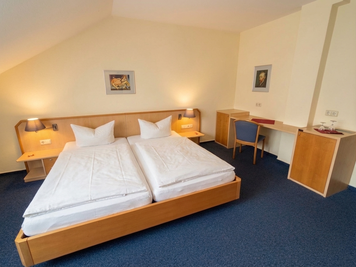 Komfortables Doppelzimmer im Hotel Zum Ritter